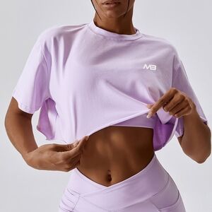 Women's Lavender Crop Top